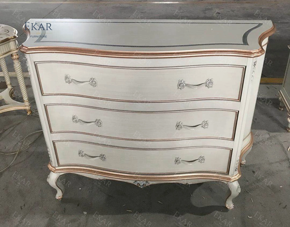 French Antique Style Cabinets Storage Makeup Drawers Living Room Cabinets Wood Carved Hand Made Paintings Sideboard