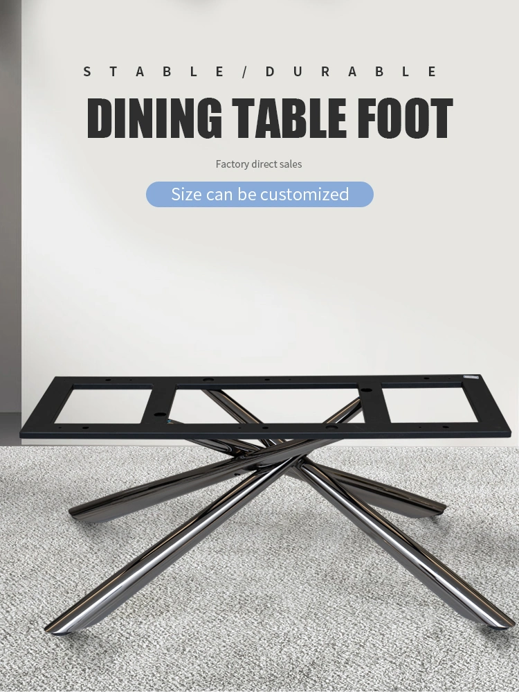 Chinese Living Room Furniture Hardware Steel Metal Frame Dining Table Base