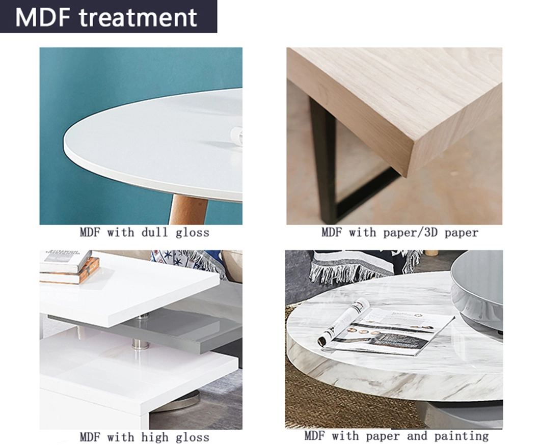 High Quality Restaurant Hotel Wholesale Modern Extendable MDF Top Stainless Steel Black White 6/8 Seat Dining Table