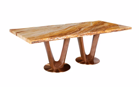 Modernes, luxuriöses, beliebtes Factory Home Metall-Restauranttisch-Essmöbel-Set für Hotel